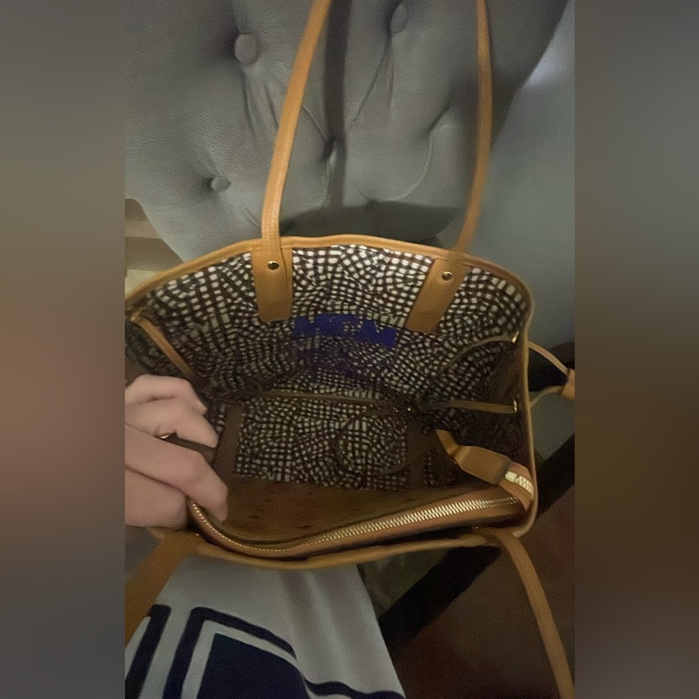 MCM medium shopper tote